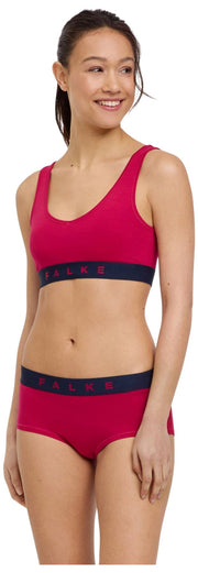 Falke Daily Comfort Print 2-Pack hipster slip - rood/zwart