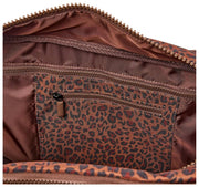 Roka Gatwick Medium plunjezak van gerecycleerd canvas - Mini Luipaardbruin