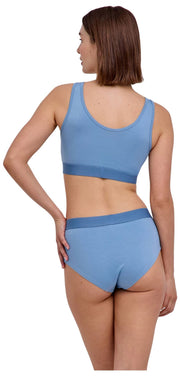 Falke Daily Comfort 2-pack bustier bralette - blauw/beige