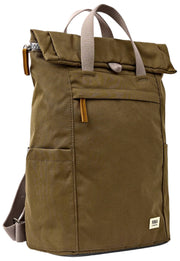 Roka Finchley Medium rugzak van gerecycled canvas - Sea Spray Brown