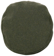 Dents Grafham visgraat tweed platte pet - bosgroen