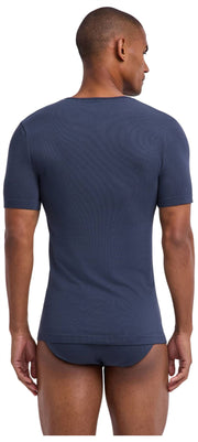 Falke Daily Naadloos T-shirt met V-hals - Carbongrijs