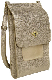 Alice Wheeler London Mini Bloomsbury Crossbody Tas - Brons