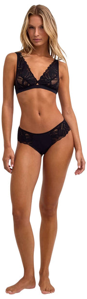 Falke Delicate Touch Driehoekbralette - Zwart