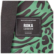 Roka Willesden grote crossbodytas van gerecycled canvas - Artisjokgroen