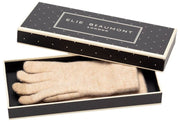 Elie Beaumont gebreide geweven handschoenen - haverbeige