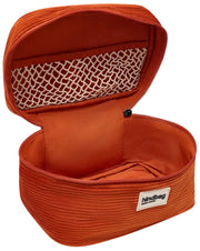 Hindbag Gaspard Vanity Bag - Fluweel Baksteen Oranje