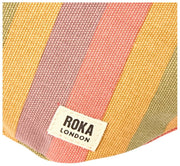 Roka Mill Hill kleine heuptas van katoenen canvas - vervaagde meerkleurige strepen