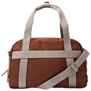 Roka Gatwick kleine plunjezak van gerecycled canvas - chocoladebruin