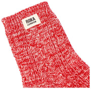 Roka Wallace Crew Sokken - Cranberry Rood