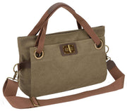 Zede Pont des Arts Medium Cross Body Bag - Olive Green