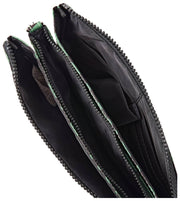 Roka Carnaby XL crossbodytas van gerecycleerd canvas - gemengd artisjokgroen