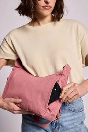 Hindbag Emile Multi Pocket Schoudertas - Blozend Roze
