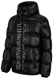 Helvetica Mountain Pioneers Zilver 2 donsjack met capuchon - zwart