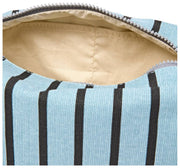 Roka Mayfair kleine toilettas van katoenen canvas - blauwe streep