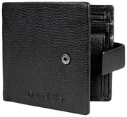 Dents Aire Coin Bifold Portemonnee - Zwart