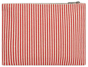 Hindbag Ema Medium etui met ritssluiting - Rode strepen