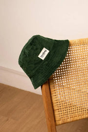 Hindbag Bob Bucket Hat - Fluwelen dennengroen