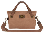 Zede Pont des Arts Medium Cross Body Bag - Camel Brown