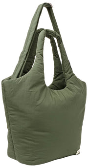 Roka Oxford Medium Taslon Schoudertas - Olijfgroen