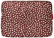 Roka Brick Lane laptoptas van gerecycled canvas - Bruine vlek
