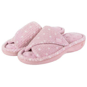 isotoner-popcorn-turnover-open-toe-slippers---pink-spot-34523374