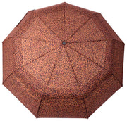 Roka Waterloo Paraplu van gerecycled nylon - Mini Luipaardbruin