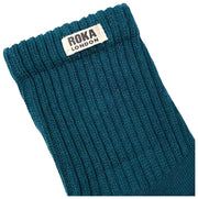 Roka Windsor Solid Crew Sokken - Blauwgroen