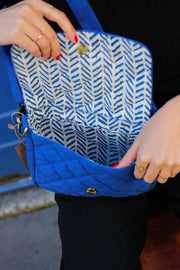 Hindbag Margault Gewatteerde Schoudertas - Elektrisch Blauw