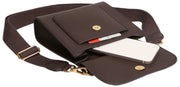 Alice Wheeler London Bloomsbury Crossbody Tas - Chocoladebruin