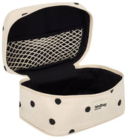 Hindbag Gaspard Vanity Bag - Gebroken witte stip