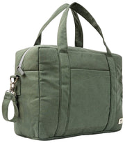 Roka Somerset grote katoenen canvas babytas - Wilggroen