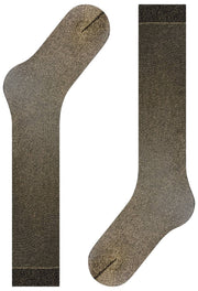 Falke Glitter 30 Denier Kniekousen - Zwart/Goud