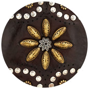 Campomaggi Siena Bloem Stud Portemonnee - Militair Groen
