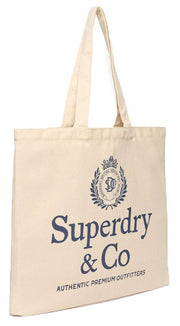 Superdry & Co draagtas - Natuurlijk bruin/Eclipse marineblauw