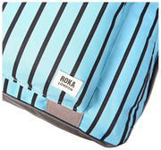 Roka Gatwick medium plunjezak van gerecycled canvas - blauwe streep