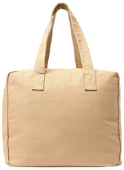 Roka Sloane middelgrote draagtas van katoenen canvas - Safari Beige
