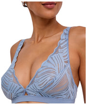 Falke Delicate Touch Driehoekbralette - Blauw Staal