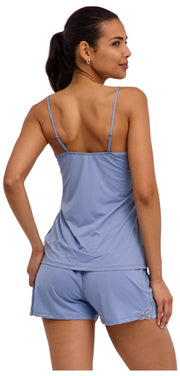 Falke Delicate Touch Chemise Top - Blauw staal