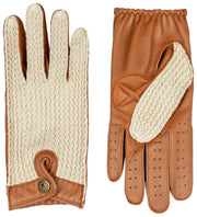 Dents The Suited Racer Hatcher Leren autohandschoenen - Cognac Tan