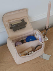 Stackers Grote Cosmetische Etui - Blush Raffia