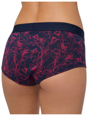 Falke Daily Comfort Print 2-Pack hipster slip - rood/zwart