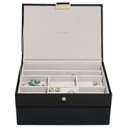 stackers-classic-set-of-2-jewellery-box---black-raffia-34950097