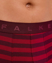 Falke Daily Comfort gestreepte boxershort - bordeaux