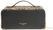Alice Wheeler London Treinkoffer met dierenprint - Zwart/luipaard