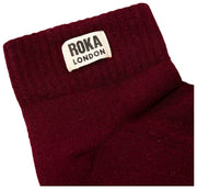 Roka Wembley Enkelsokken - Pruim Burgundy