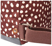 Roka Bantry B kleine rugzak van gerecycled canvas - Bruine vlek