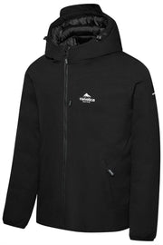 Helvetica Mountain Pioneers Eyeblock windjack met capuchon - zwart