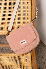 Hindbag Margault Teddy Schoudertas - Poederroze