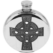 english-pewter-company-6oz-round-celtic-cross-flask---silver-34473065